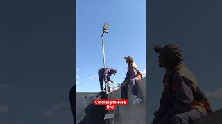 Solar cctv camera installation at the Gate.#solarcctvcamera #electrician #solarenergy #solartips