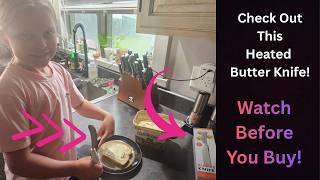 Rechargeable Heated Butter Knife LED Display Real-Time Temperature &amp; Battery Level