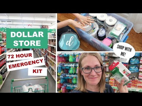 ? How to make a DOLLAR STORE 72-HOUR EMERGENCY KIT! (shop with me feat. Dashlane)