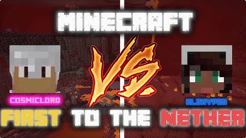 MINECRAFT FIRST TO THE NETHER CHALLENGE | Minecraft Challenge