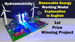 renewable energy working model explanation in english for science exhibition | howtofunda