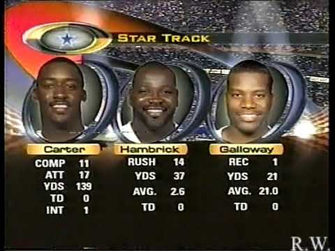 Dallas Cowboys vs New York Giants 2003 MNF 1st Half Week 2