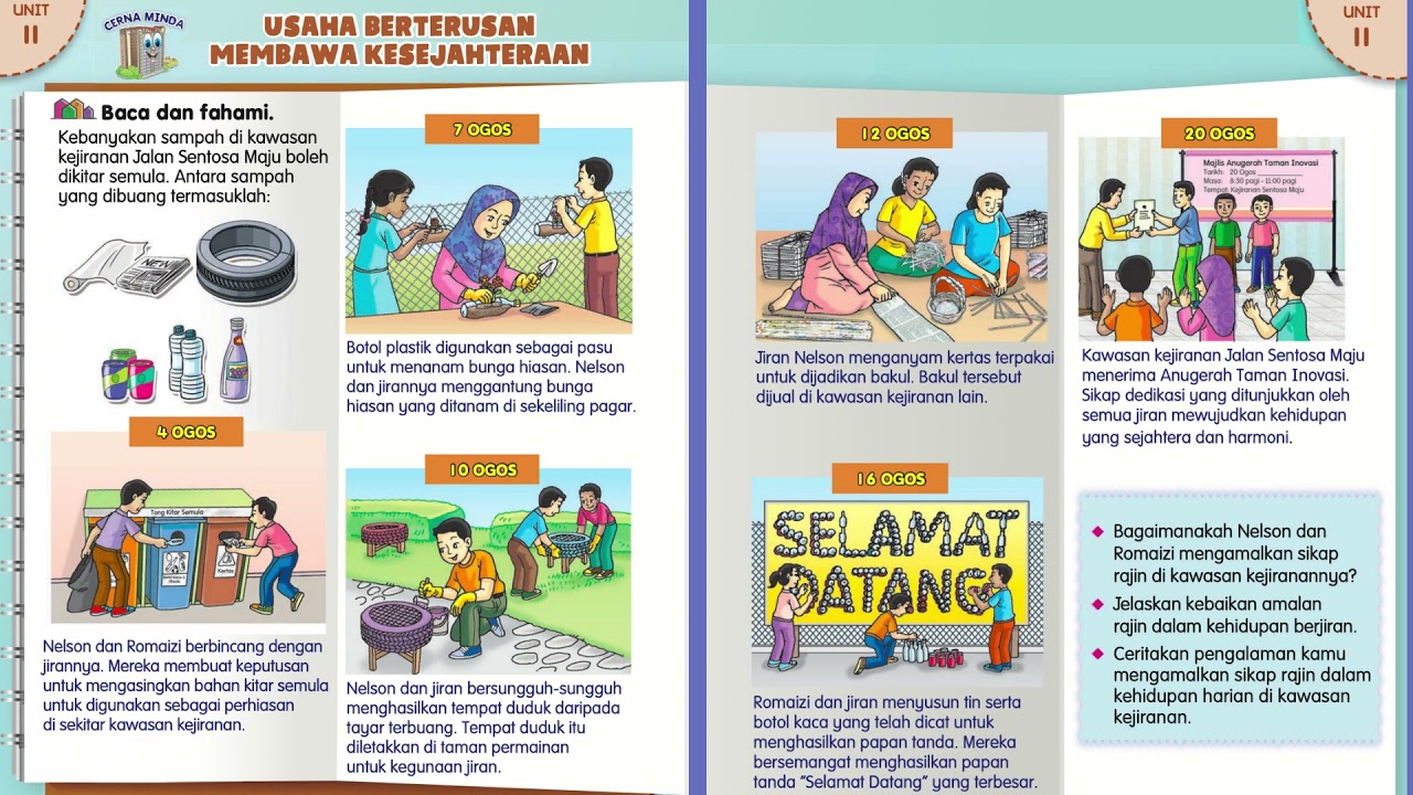 Pendidikan Moral Tahun 4 Unit 11 Kerajinan Buku Teks Ms 94 95 Youtube