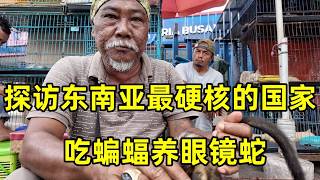 探访东南亚最硬核的国家，当地人吃蝙蝠喝蛇血！印尼美食有多猛？