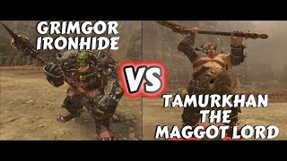 Who Will Win? Grimgor Ironhide or Tamurkhan the Maggot Lord in Warhammer Total War 3!