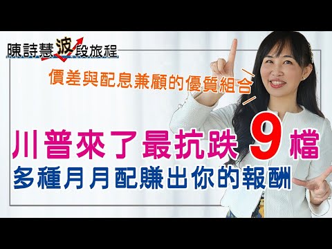 川普關稅亂拳 9檔最抗跌ETF 價差與配息兼顧的月月配組合 0056 00878 00919 差異分析