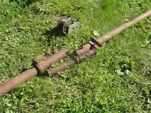 Конструкция самодельного подъемного крана.