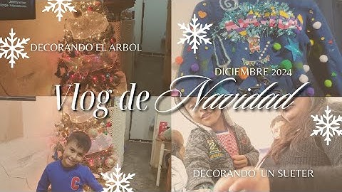 Pusimos el árbol de navidad 🎄/decoramos un suéter 🧑‍🎄