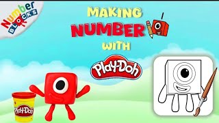 Numberblocks One | Play-Doh  & Coloring Tutorial For Kids