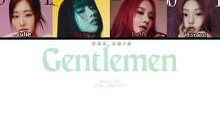 KISS OF LIFE gentlemen| colour coded lyrics (Rom/Han/Eng)