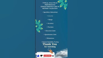 Method Validation |  Method Validation Parameters | Method development & validation
