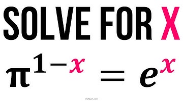 Can You Solve this Exponential Equation Involving Pi?  Think out-side-the-Box| Step-by-Step Tutorial