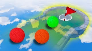 GOLF ON CRAZY INVISIBLE COURSE! (Golf It)