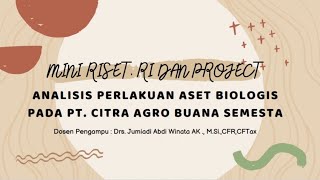 MINI RISET, REKAYASA IDE DAN PROJECT