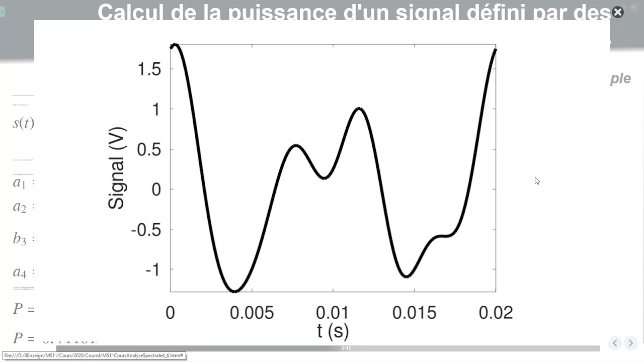 MS11Analyspectrale4 puissance et valeur efficace d'un signal YouTube — free download