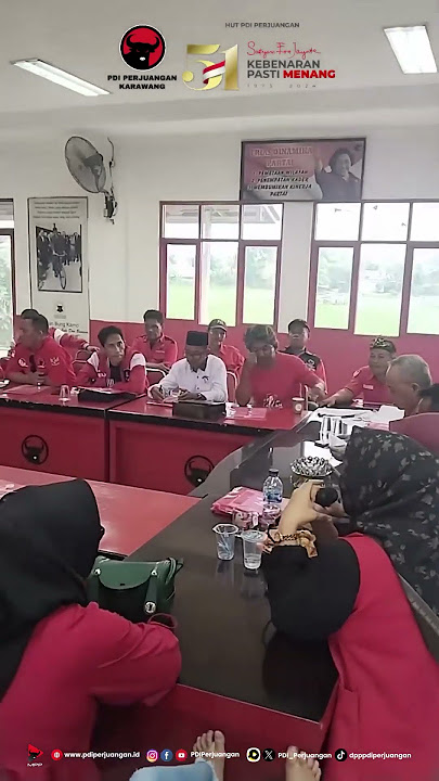 DPC PDI Perjuangan Karawang Gelar Rapat Koordinasi Organisasi Se-Kab Karawang