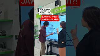 GUYS COBA JAWAB ADA BERAPA SEGITIGA DI INTERACTIVE SMARTBOARD!#fyp #funny #viral #shorts #challenge