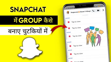 How to Create Snapchat Group chat 2024 ! How to create a group on Snapchat