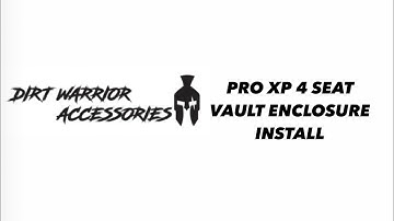 POLARIS PRO XP 4 SEAT VAULT ENCLOSURE INSTALL . (Also works on the Turbo R)