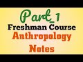Anthropology  notes part1