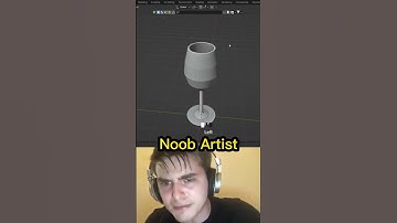 Wine glass modeling in blender #blender #3dmodeling  #shorts  #noobvspro  #cgi