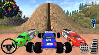 Monster Truck Impossible Offroad Racing 3D - Extreme Police Car Simulator - Android GamePlay screenshot 1