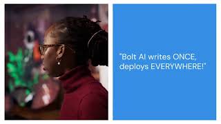 Build web + mobile apps with ONE codebase using Bolt AI!