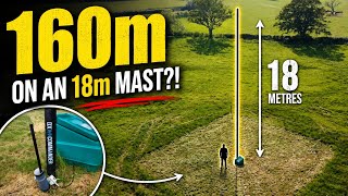 160m On An 18m DX Commander Mast