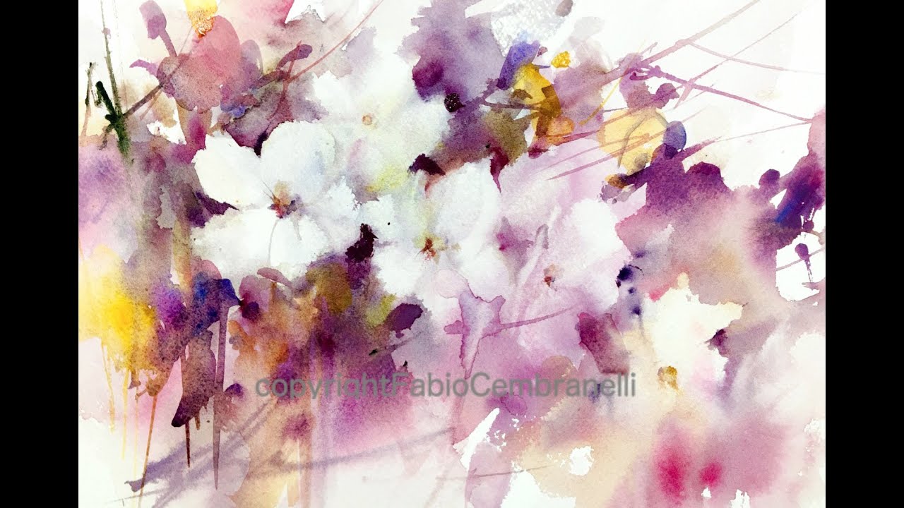 Watercolor/Aquarela - Demo - Loose Floral