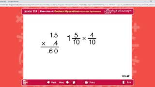 Math Lesson 119