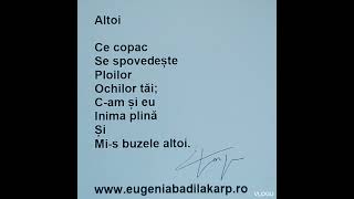 Altoi, poezie scrisă de Eugenia Bădilă Karp