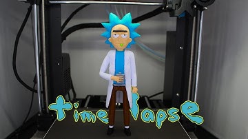 Rick - 3D printed timelapse | Prusa i3 MK3S with MMU2S