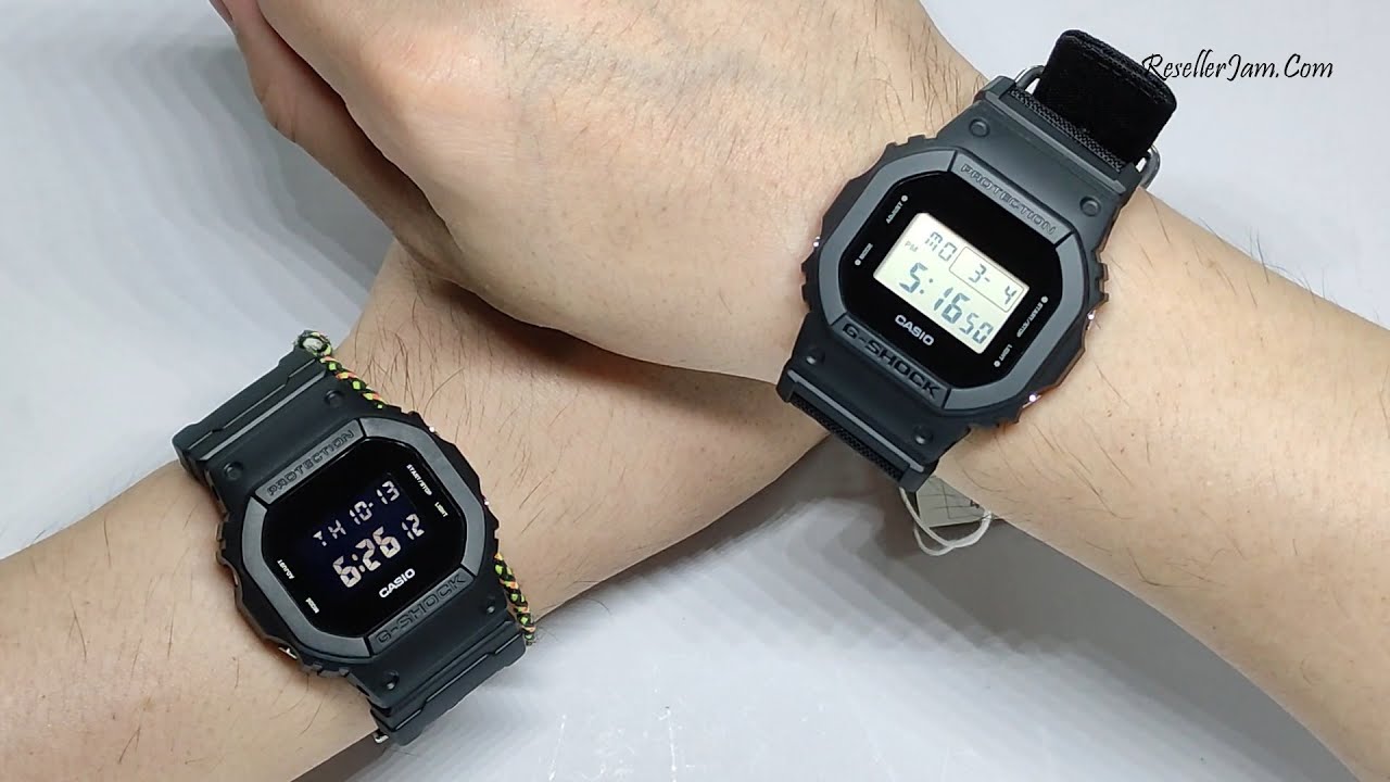 Casio G-Shock DW-5600BBN-1 vs Casio G-Shock DW-5600BCE-1 - YouTube