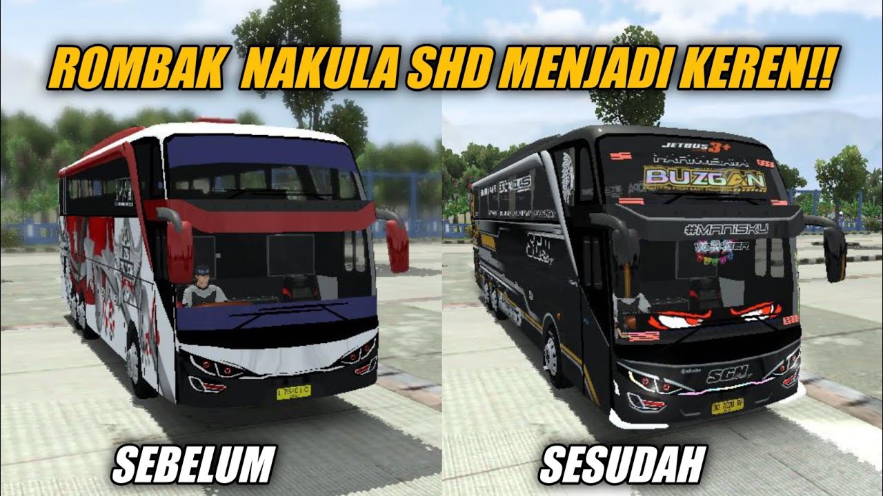 Ganti Tampang Total! Modifikasi Bus Nakula SHD JADI JETBUS 3+ KELAS VVIP | Livery BUSSID Terganas! 