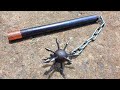 Making Medieval Spiked Ball Flail Weapon out of Bearing Ball