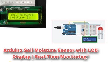 Arduino Soil Moisture Sensor with LCD Display | Real-Time Monitoring"
