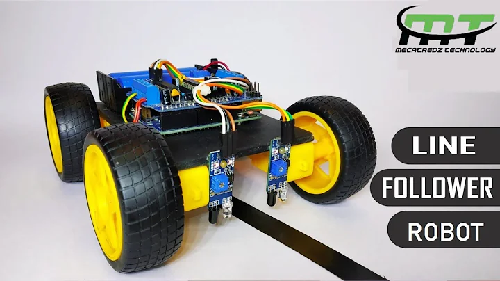 Line Follower Robot using Arduino UNO, IR sensor and L298 motor driver by Mecatredz Technology Lko