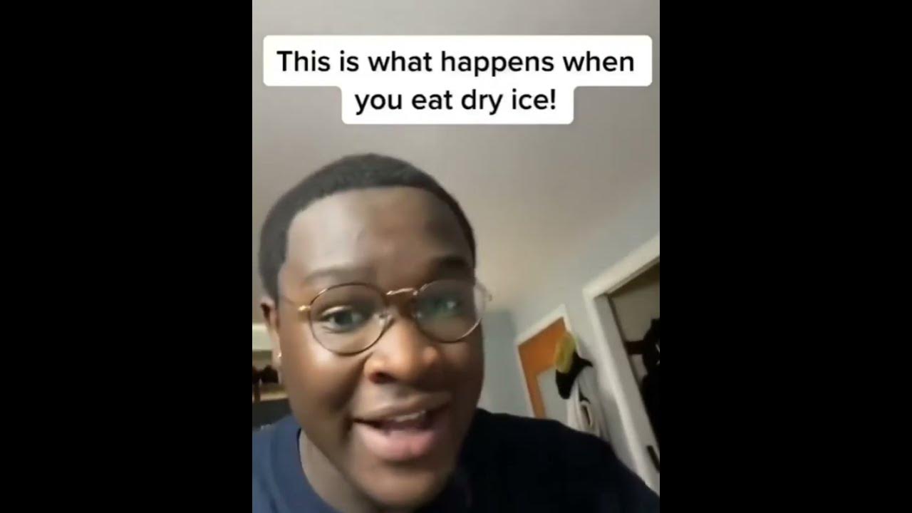 This is what happens when you eat dry ice! YouTube