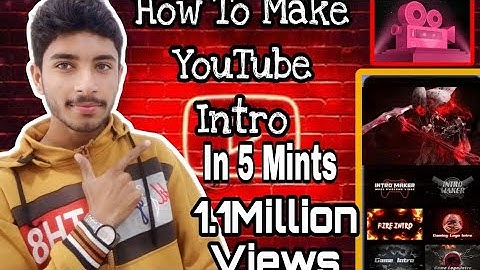 Make YouTube Professional Intros By Intro Maker App .Kashif Official
