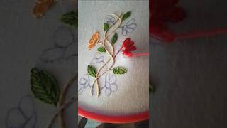 hand embroidery designs work tutorials for beginners #embroidery #art #shortvideo #clip