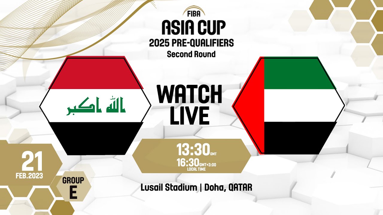 Iraq v UAE | Full Basketball Game | FIBA Asia Cup 2025 Pre
