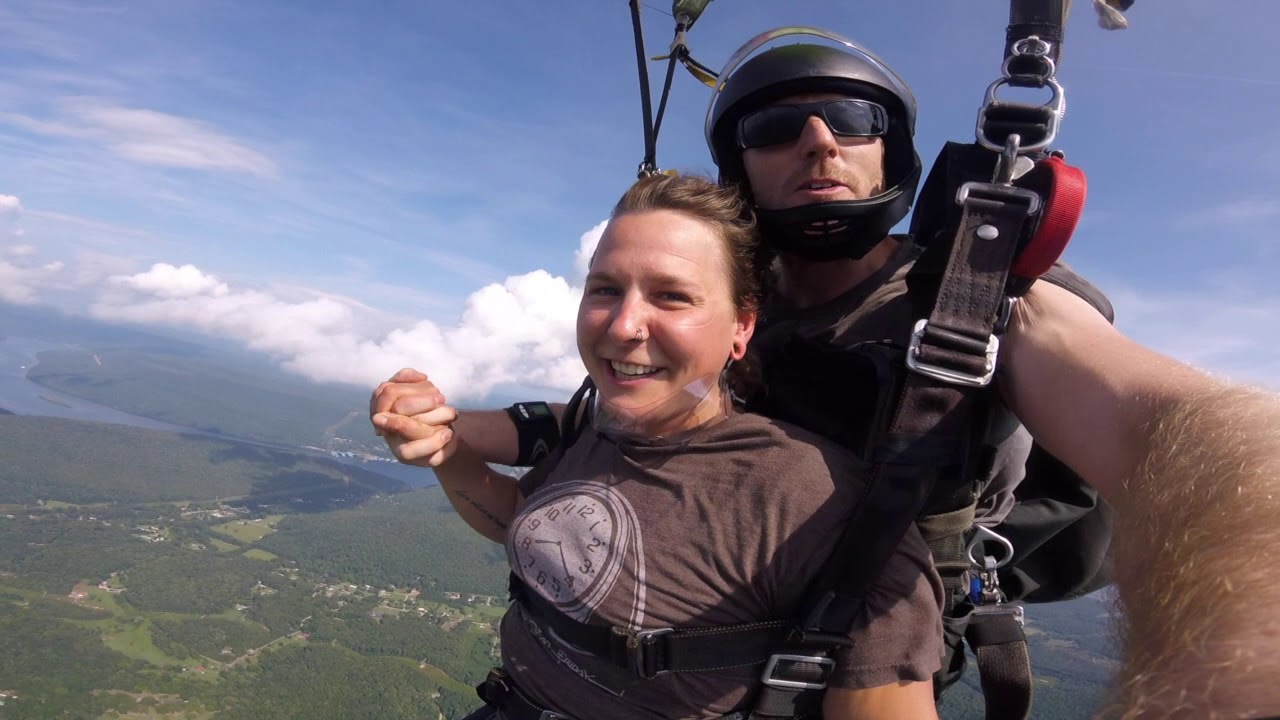 Tandem Skydive Ashley from Asheville, NC cm YouTube