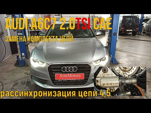 Audi A6C7 2.0 tfsi CAE замена цепи грм