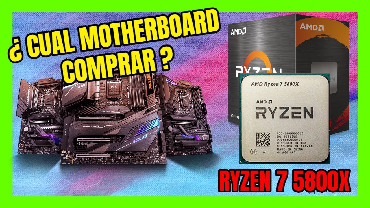 AMD RYZEN 7 5800X LAS MEJORES PLACAS BASE COMPATIBLES 🤖