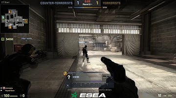 CS:GO - He was right there on site. v2 ninja defuse... June 10 2017 r2 esea match 10341939