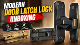 Modern Door Lock Unboxing | Strong & Stylish Latch Lock | Door Security Lock Tower Bolt