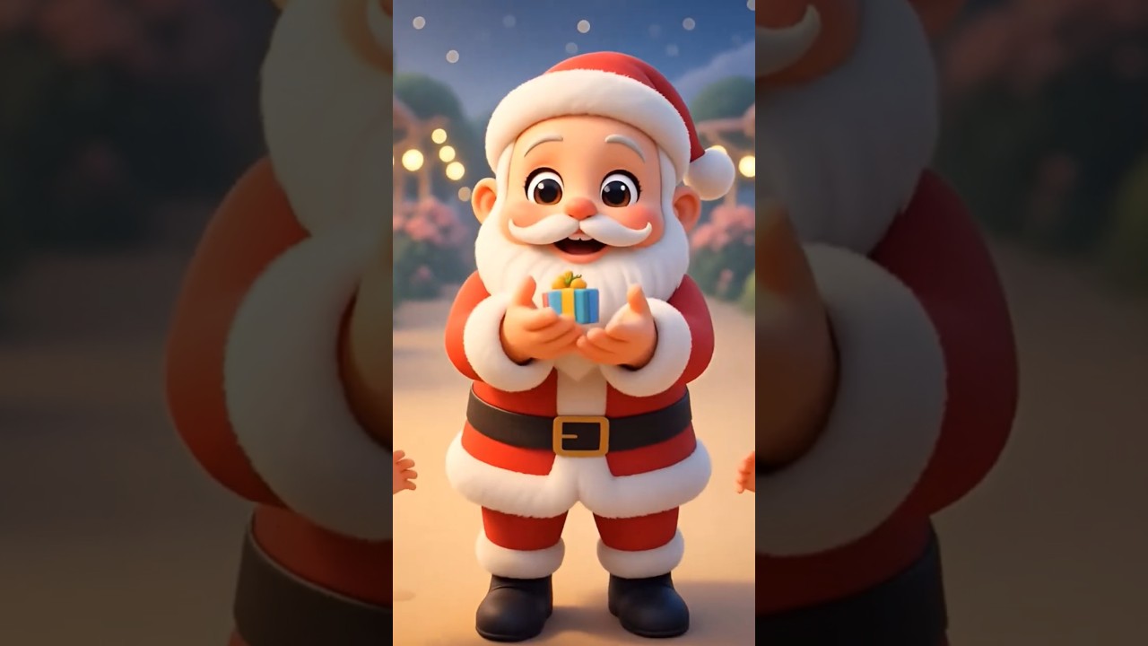 Ai santa claus with kids 