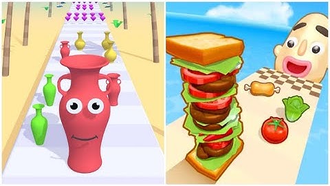 Juice Run Vs Sandwich Run🍔🍷 Walkthrough All New  New Max Update Ios Gameplay BZ3092