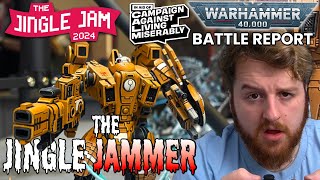🔴The Jingle JAMMER! | NEW Space Marines vs Tau Empire -  CHARITY Battle Report
