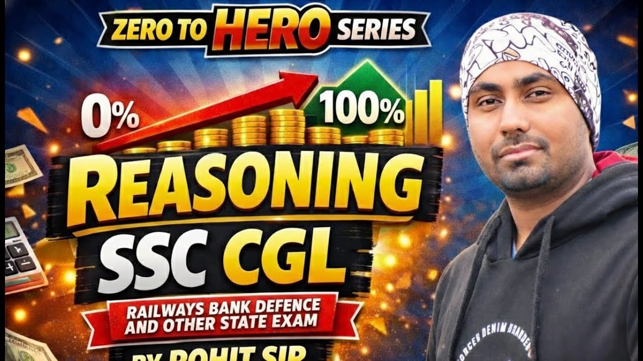 Reasoning question practice | Zero to Hero Series 🔥| Reasoning 01 by Rohit sir for CGL SSC , OTHER